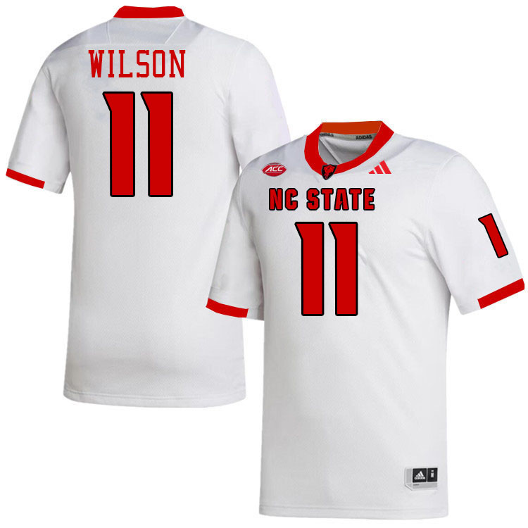 NC State Wolfpack #11 Payton Wilson College Football Jerseys,Uniforms-White